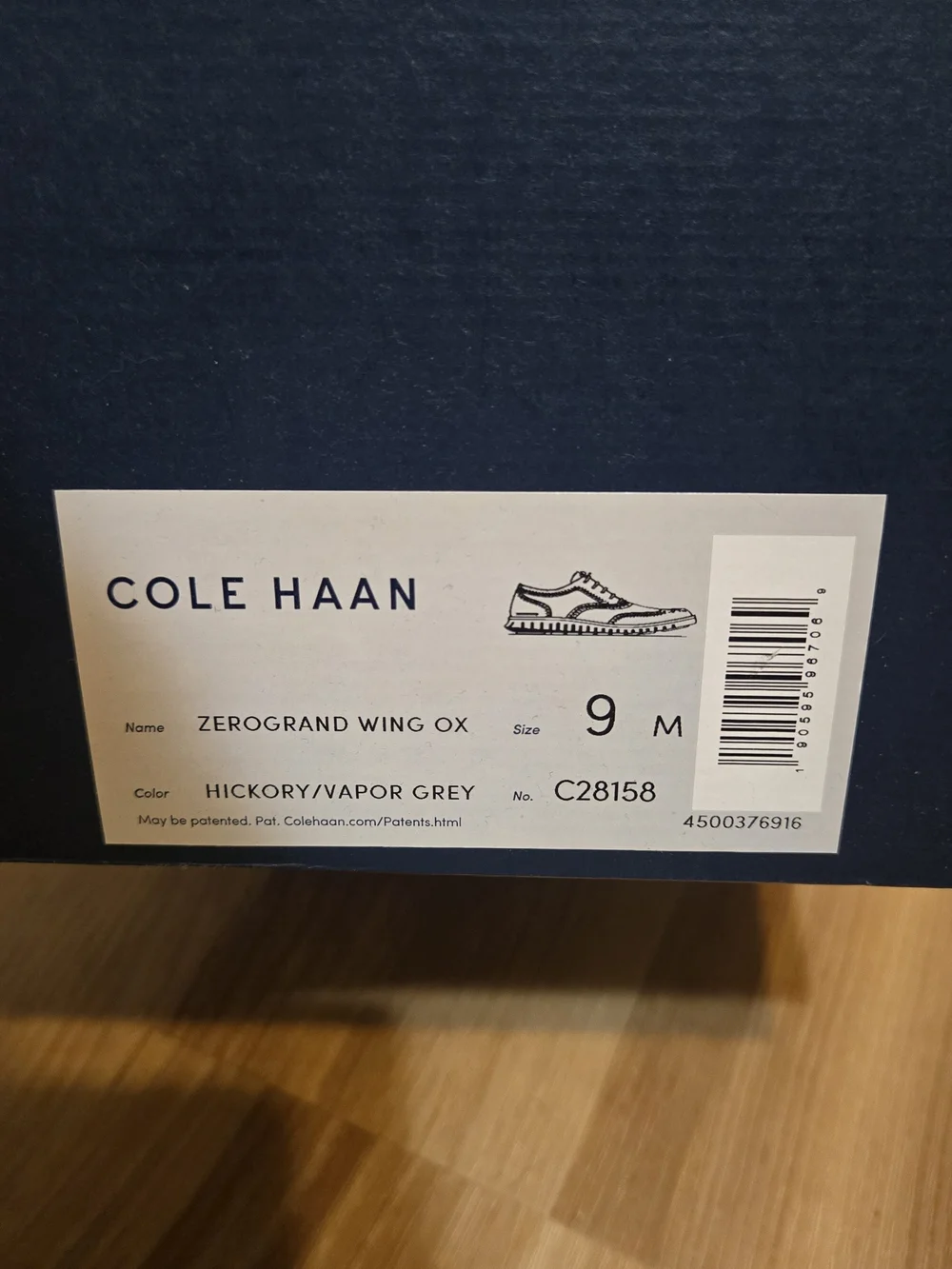 Cole Haan Zerogrand Wing Ox - Hickory/Vapor Grey